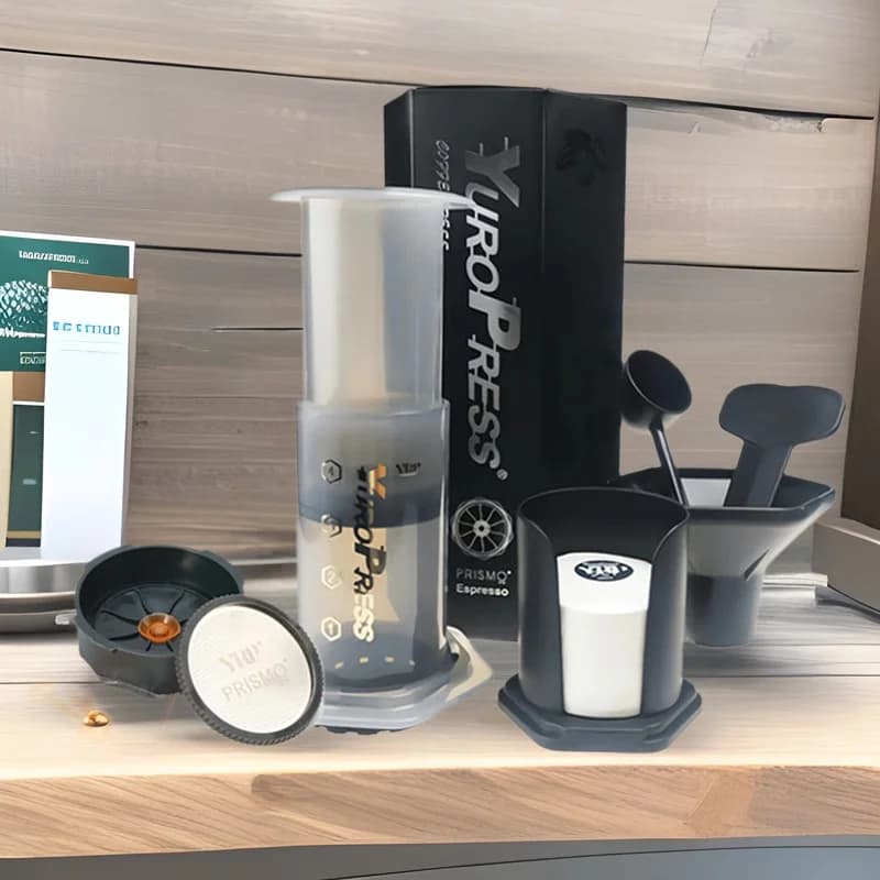 Portabel fransk press kaffebryggare