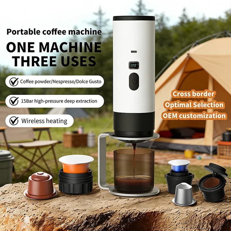 Portabel elektrisk kaffebryggare 7800mAh