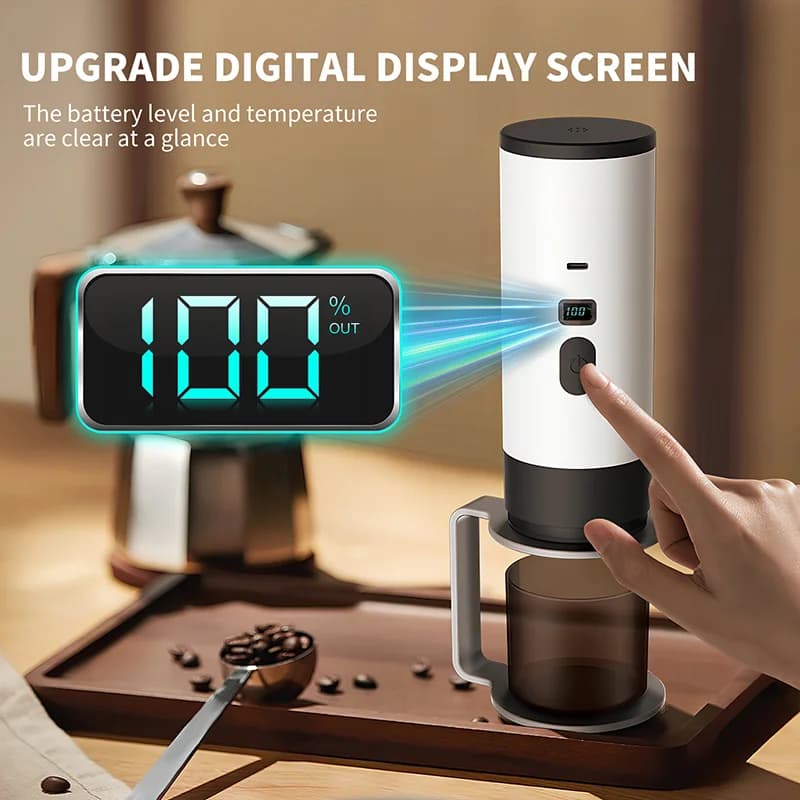 Portabel elektrisk kaffebryggare 7800mAh