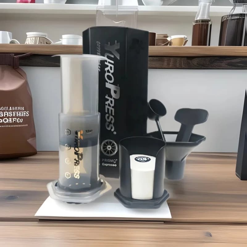 Portabel fransk press kaffebryggare