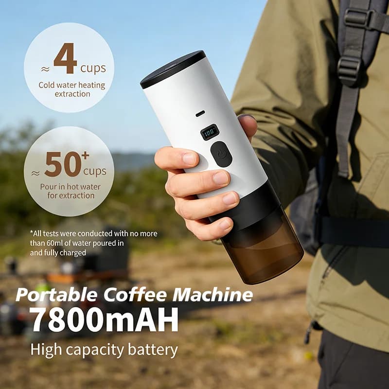 Portabel elektrisk kaffebryggare 7800mAh